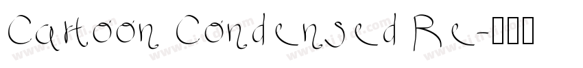 Cartoon Condensed Re字体转换
